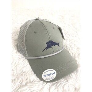 Tommy Bahama Hat Gray Mesh Island Life Cap Baja Margarita One Size Roped
